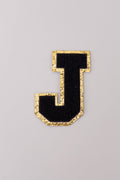 Chenille Adhesive Letter Patches- Black 5.5cm
