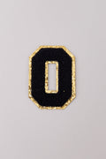 Chenille Adhesive Letter Patches- Black 5.5cm