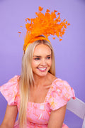 Tangerine Tammy Fascinator - FINAL SALE