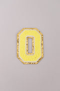 Chenille Adhesive Letter Patches- Yellow 5.5cm