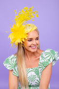 Golden Gatsby Fascinator - Yellow - FINAL SALE