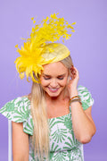 Golden Gatsby Fascinator - Yellow - FINAL SALE