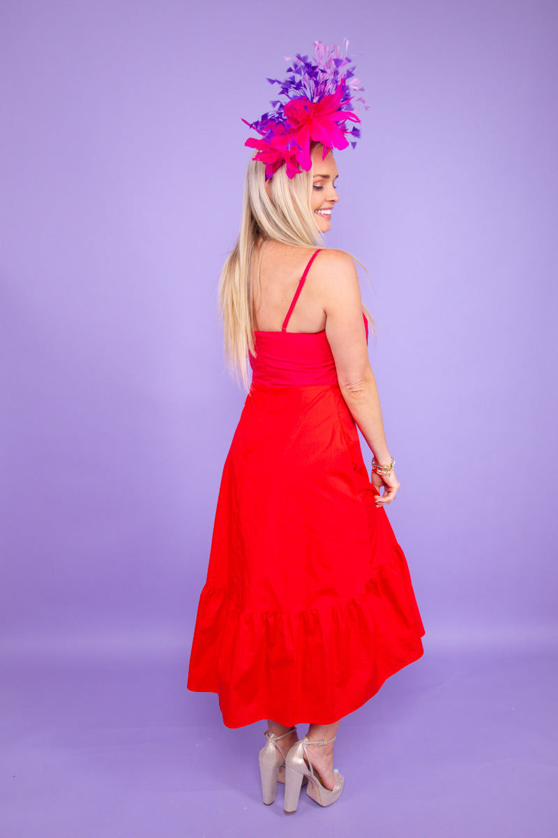 Double the Fun Color Block Bow Dress- FINAL SALE