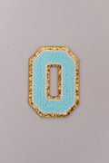 Chenille Adhesive Letter Patches- Blue 5.5cm
