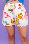 Fruity Paradise Drawstring Shorts