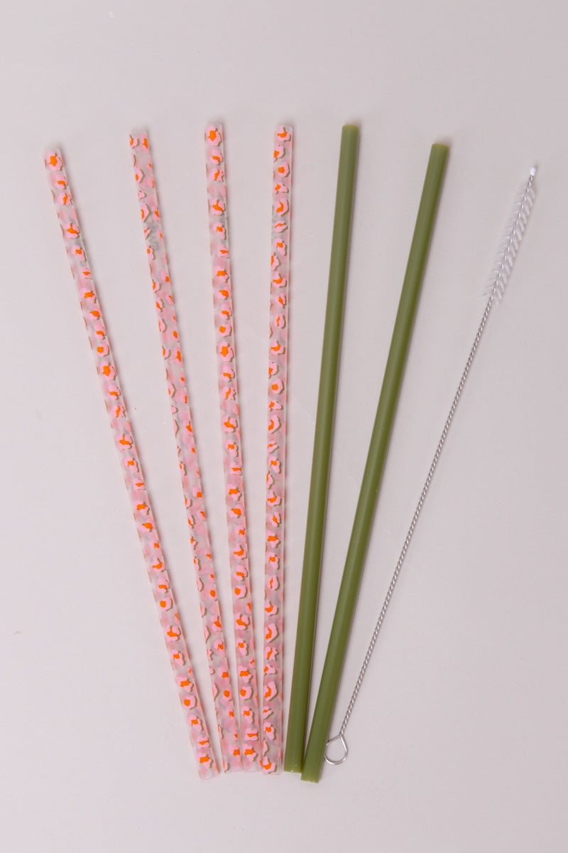Swig On The Prowl + Olive Reusable Straw Set - FINAL SALE