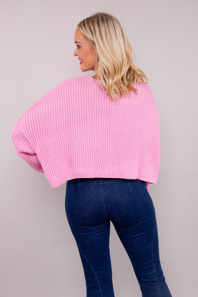 Bella Sweater-Pink - FINAL SALE