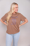 Kentucky Boots Fitted Graphic Tee - Mocha