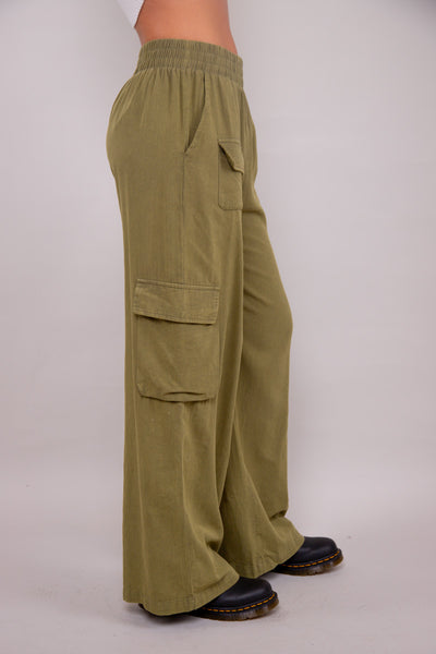 Gwen Cargo Pants- Green
