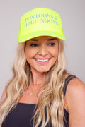 Pontoons & HighNoons Trucker Hat - Neon Yellow