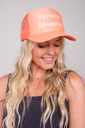Favorite Daughter Trucker Hat - Coral