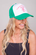 Martinis & Men Trucker Hat -Green