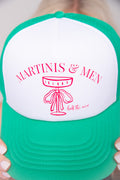 Martinis & Men Trucker Hat -Green