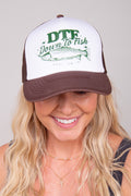 Down To Fish Trucker Hat - Brown
