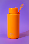 Frank Green Reusable Bottle 34oz- Neon Orange