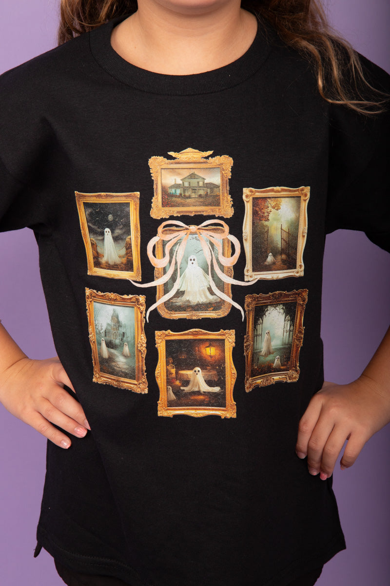 Preppy Ghost Frame - Kids Graphic Tee FINAL SALE