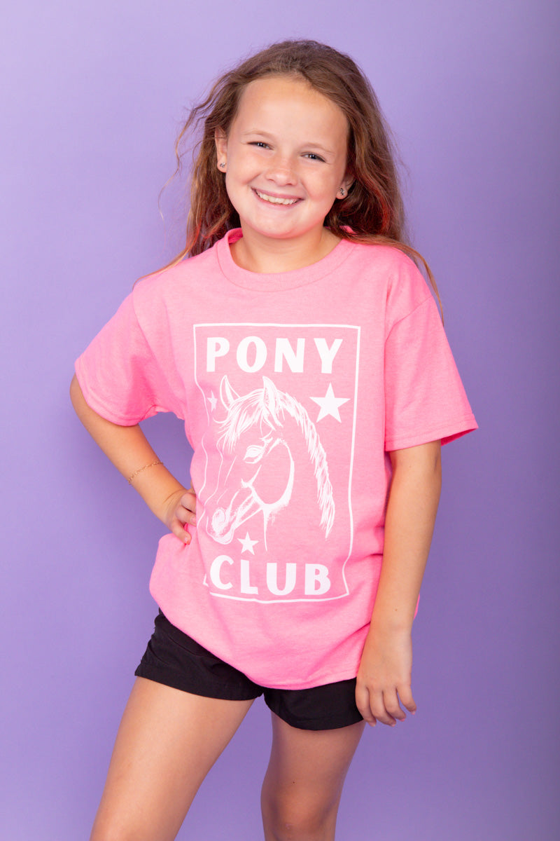 Pink Pony Graphic Tee - Girls