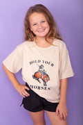 Hold Your Horses Tee - Girls Graphic