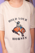 Hold Your Horses Tee - Girls Graphic