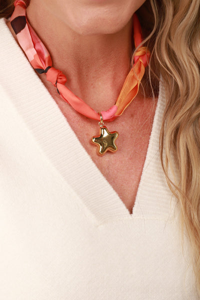 Oversized Star Scarf Necklace