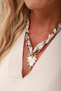 Pearl Heart Scarf Necklace