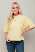 Boxy Tee - Butter Yellow