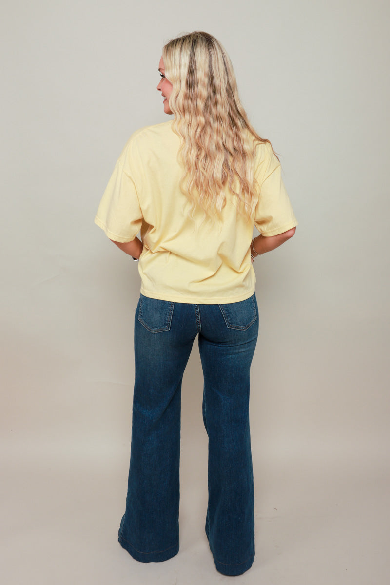 Boxy Tee - Butter Yellow