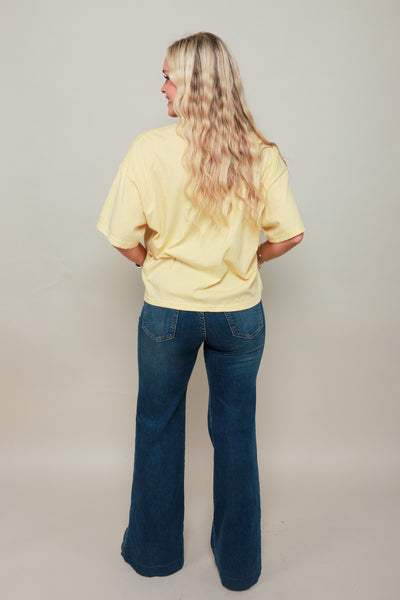 Boxy Tee - Butter Yellow