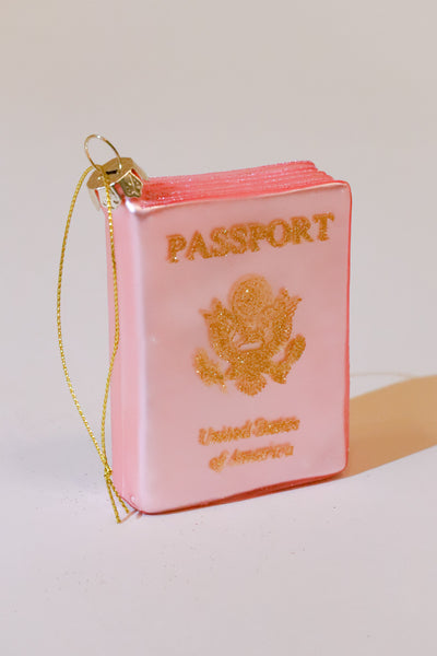 Passport Glass Ornament