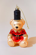 Red Bear Glass Ornament