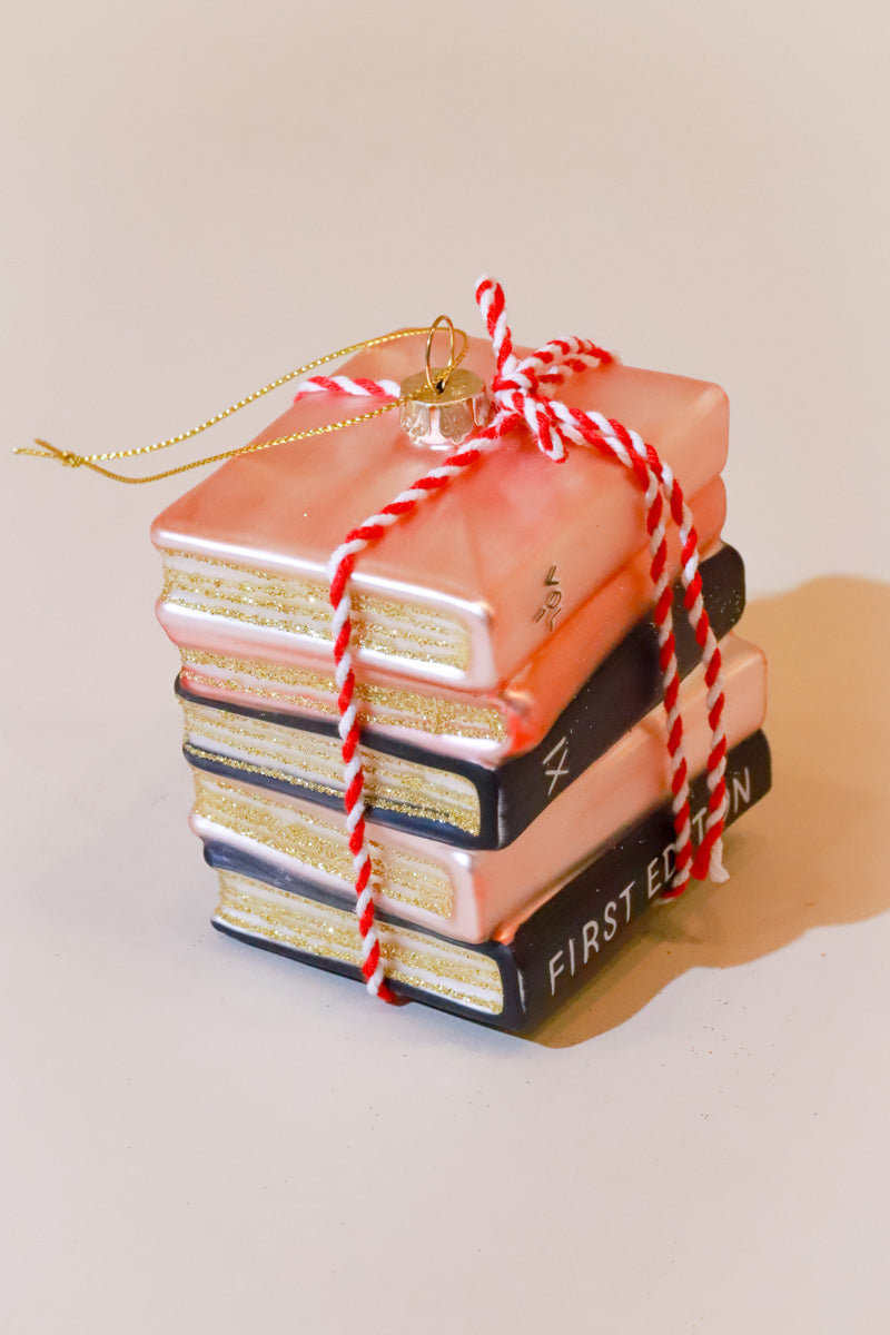 Book Club Glass Ornament