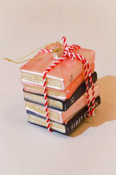 Book Club Glass Ornament