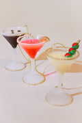 Martini Glass Ornament Set