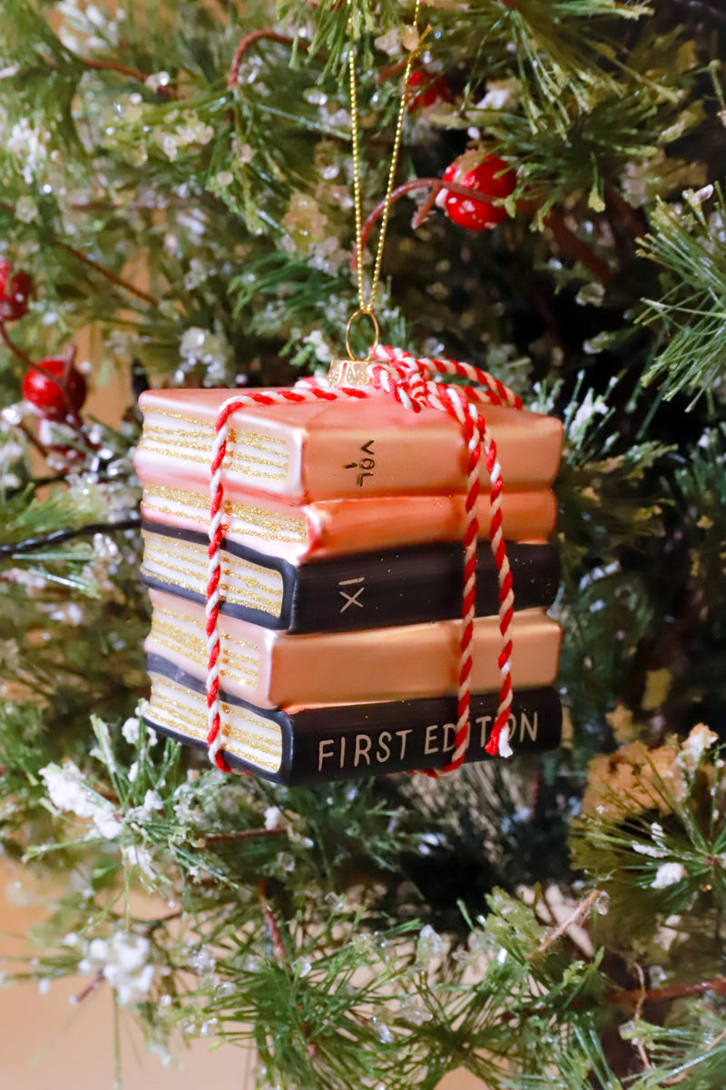 Book Club Glass Ornament