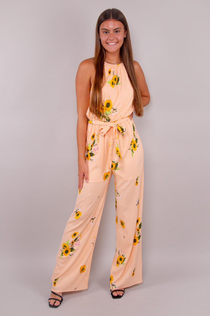 Sunflower Garden Jumpsuit - FINAL SALE