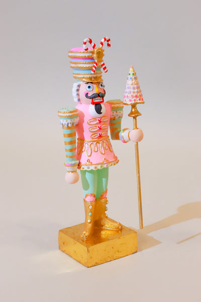 Whimsical Macaron Nutcracker - Coral