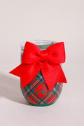 Christmas Plaid Stemless Wine Cup 12oz