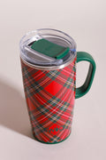 Christmas Plaid Travel Mug 22oz