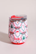 Christmas Cameos Stemless Wine Cup 12oz