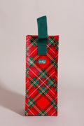 Christmas Plaid Reusable Gift Bag (Wine)
