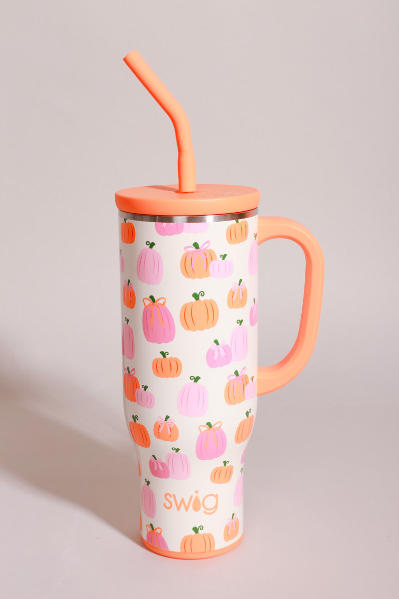 Pumpkins and Bows Mega Mug (30oz) - FINAL SALE