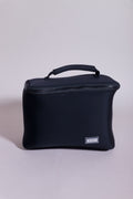 KUSSHI Small Neoprene Train Case-Black/Pink