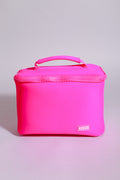 KUSSHI Small Neoprene Train Case-Pink/Indigo