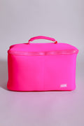 KUSSHI Large Neoprene Train Case-Pink/Indigo