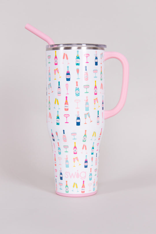 Pink Squiggly Reusable Glass Drinking Straw – Emily Paige CO