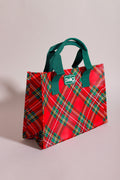 Christmas Plaid Reusable Gift Bag (Small)