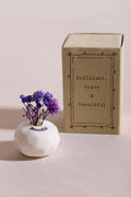 Small Flower Vase Matchbox - Porcelain Keepsake