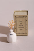 Small Flower Vase Matchbox - Porcelain Keepsake