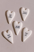 Mini Heart Pebble - Porcelain Keepsake