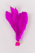 Goose Feathers Bundle of 6 - Yellow Rubber Band - FINAL SALE